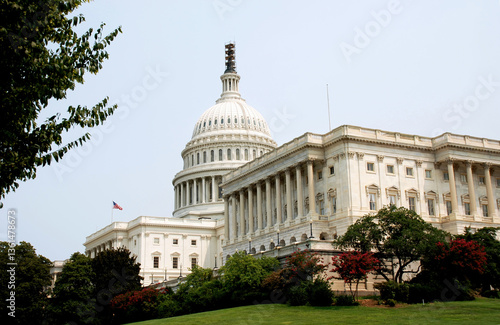 Obraz na płótnie Low angle view of beautiful Capitol Hill. Washington D.C. w salonie