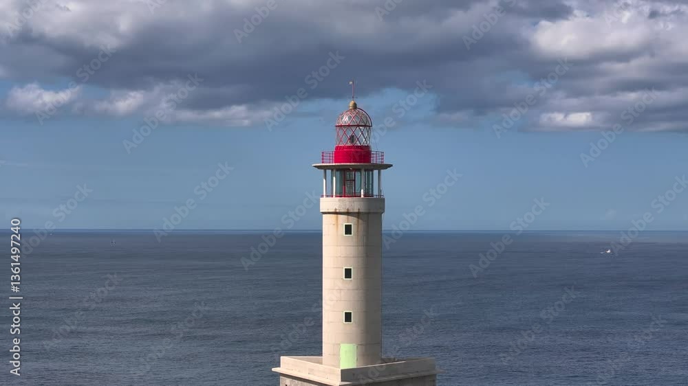 Lighthouse, Blue Sea And Skies In Summer Lighthouse, Blue Sea And Skies In Summer