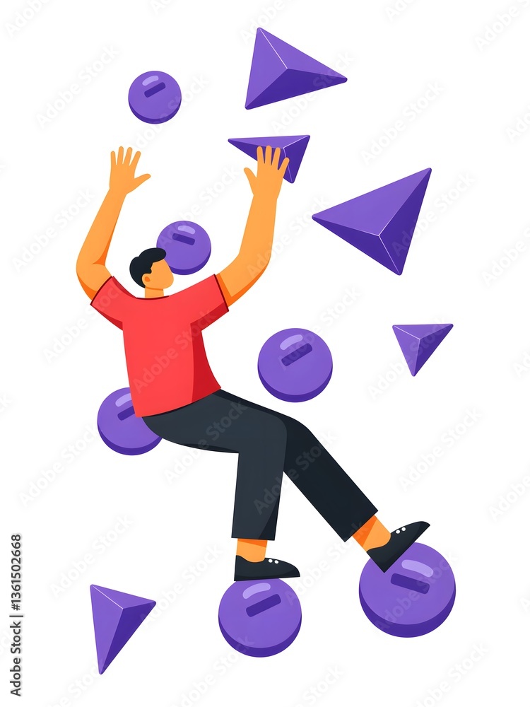 The climber of the geometric world The climber of the geometric world