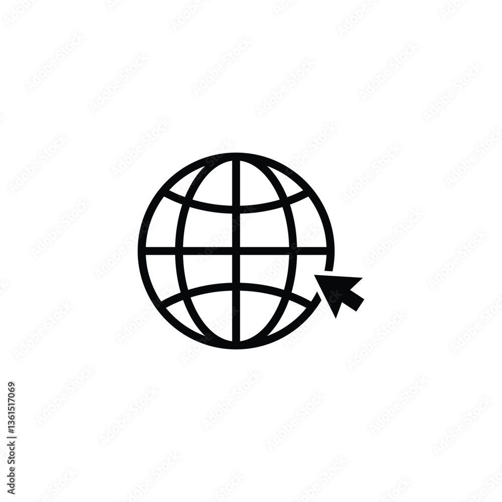 World globe website icon EPS 10 World globe website icon EPS 10