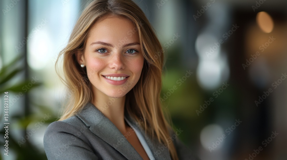 A businesswoman with a positive attitude. A businesswoman with a positive attitude.