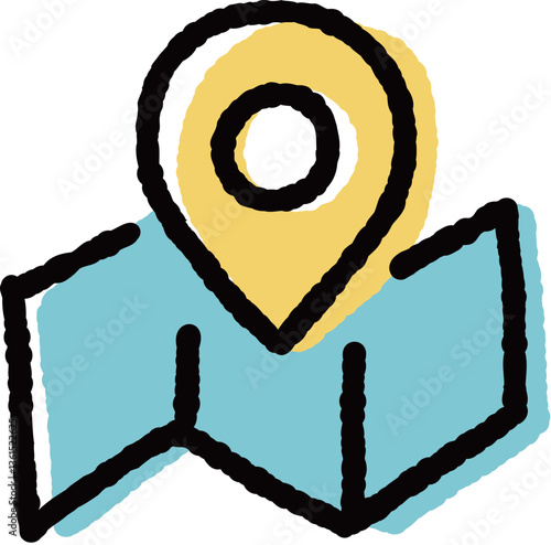 地図とピンマーク