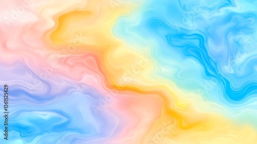 Abstract pastel swirls, marble texture background.