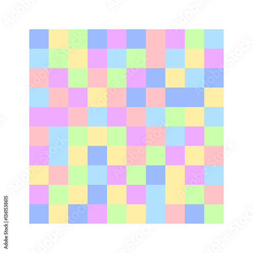 Abstract geometric background, trendy vector triangle shapes art. Colorful bauhaus pattern background. Minimal cover design, design element. Abstract vector art