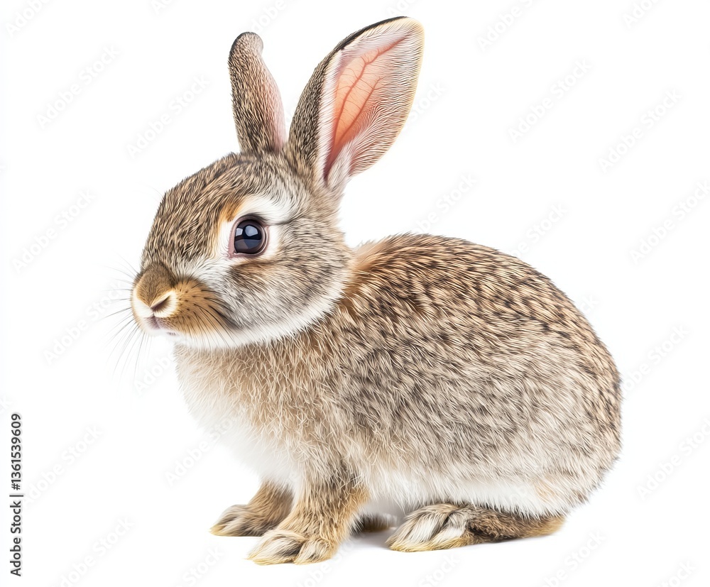 Fototapeta premium rabbit isolated on white background