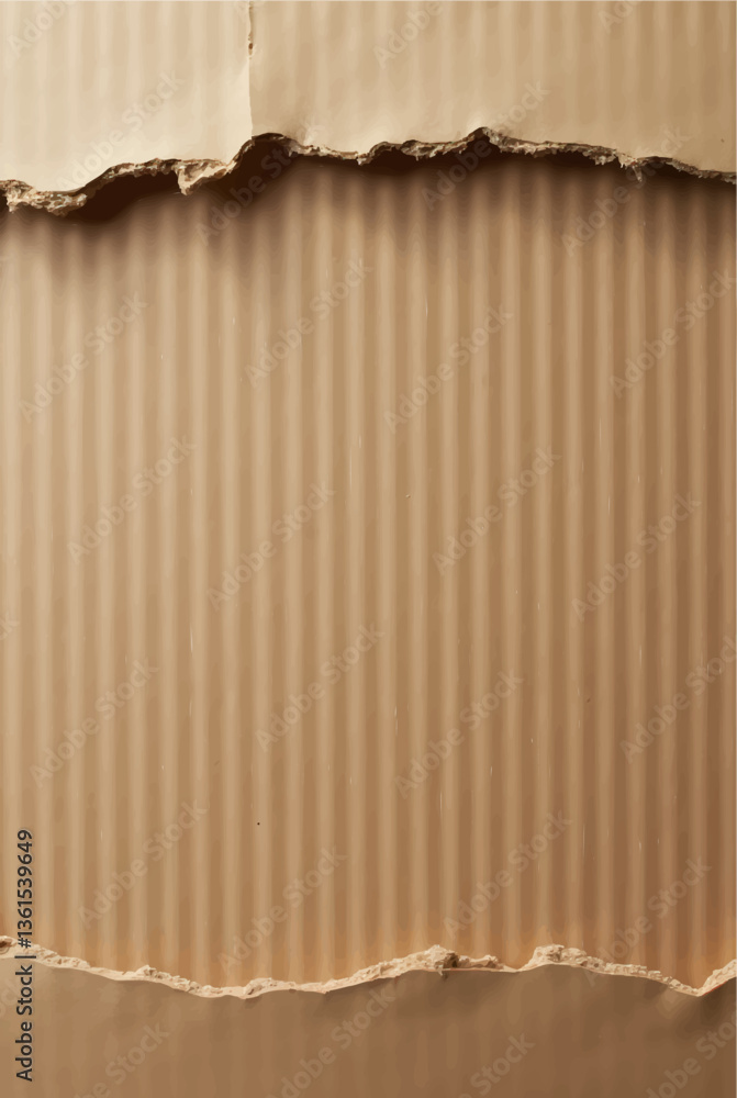 Fototapeta premium Aged brown cardboard with visible texture (vintage tone)