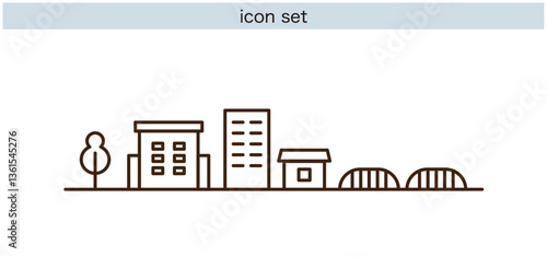 街のアイコンセット