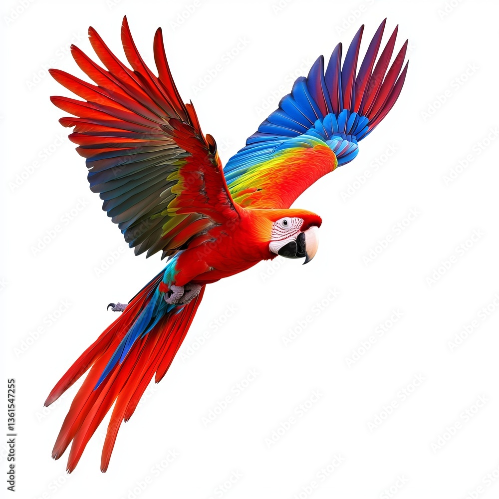 Fototapeta premium rainbow lorikeet isolated on white
