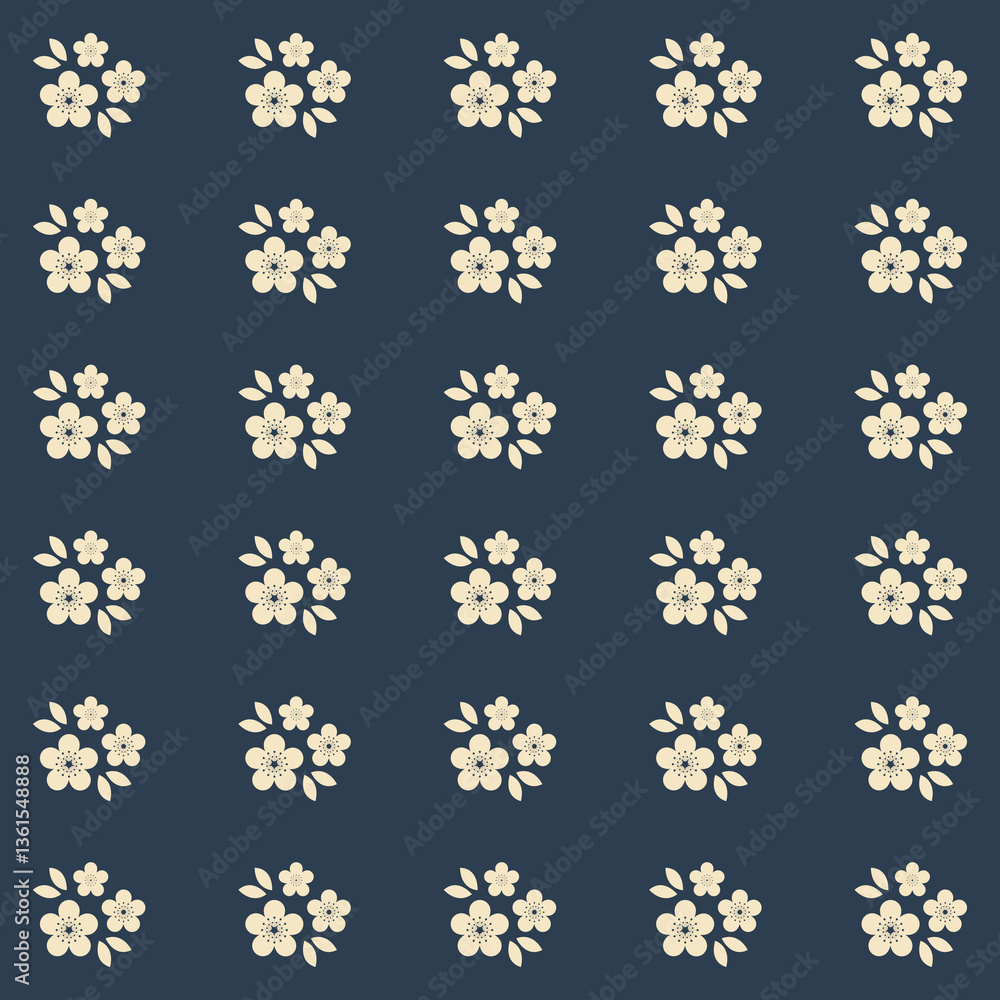 Floral Vector Pattern. Flower Ornament Pattern Background - floral graphic design element for web or print. Floral Vector Pattern. Flower Ornament Pattern Background - floral graphic design element for web or print.