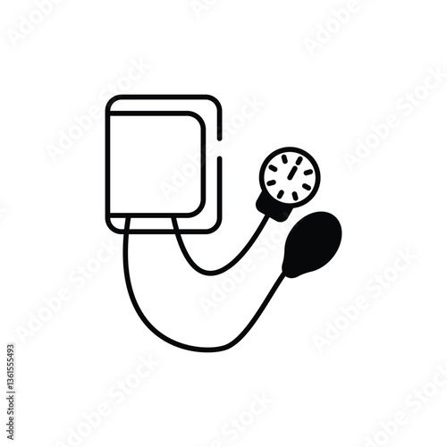 Bp Cuff vector icon stock illustration