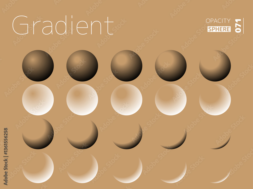 Obraz premium グラデーションの透明度スタイルのセット 071