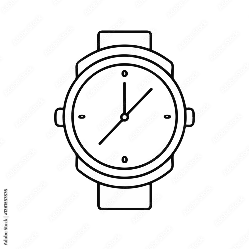 minimalist watch design in black and white minimalist watch design in black and white