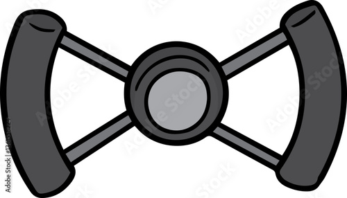 Illustration of steering wheel
