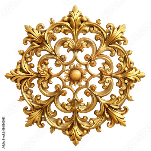 Gold Ornament: Baroque Design