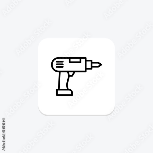 Hand Drill, vector, pixel perfect, illustrator file