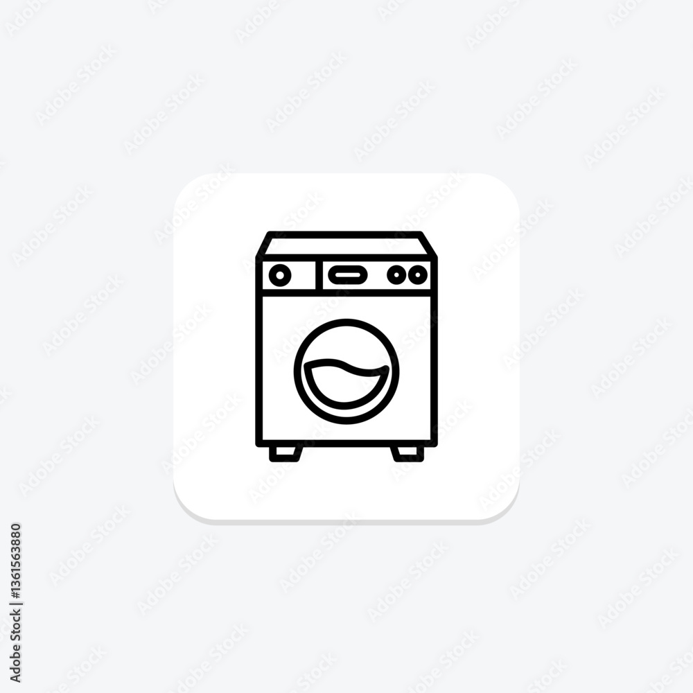 Washing Machine, vector, pixel perfect, illustrator file Washing Machine, vector, pixel perfect, illustrator file