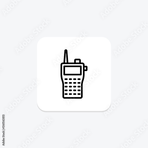 Walkie Talkie, vector, pixel perfect, illustrator file