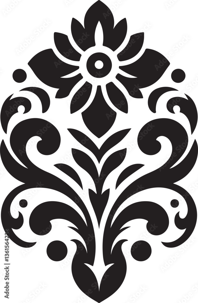 abstract floral ornament vector abstract floral ornament vector