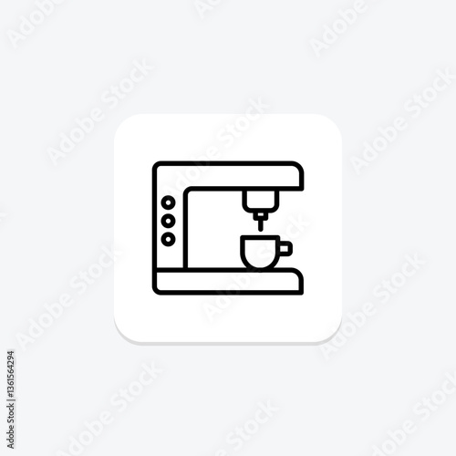 Coffee Maker, vector, pixel perfect, illustrator file