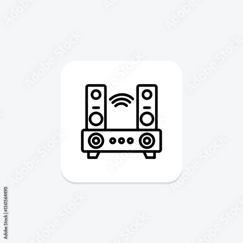 Valokuva Soundbar, vector, pixel perfect, illustrator file