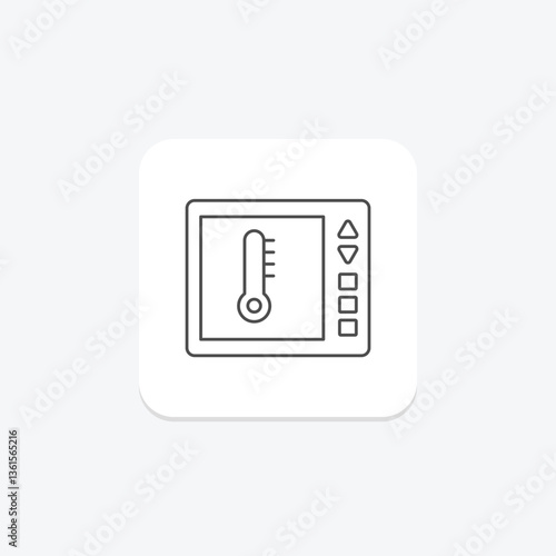 Smart Thermostat, vector, pixel perfect, illustrator file