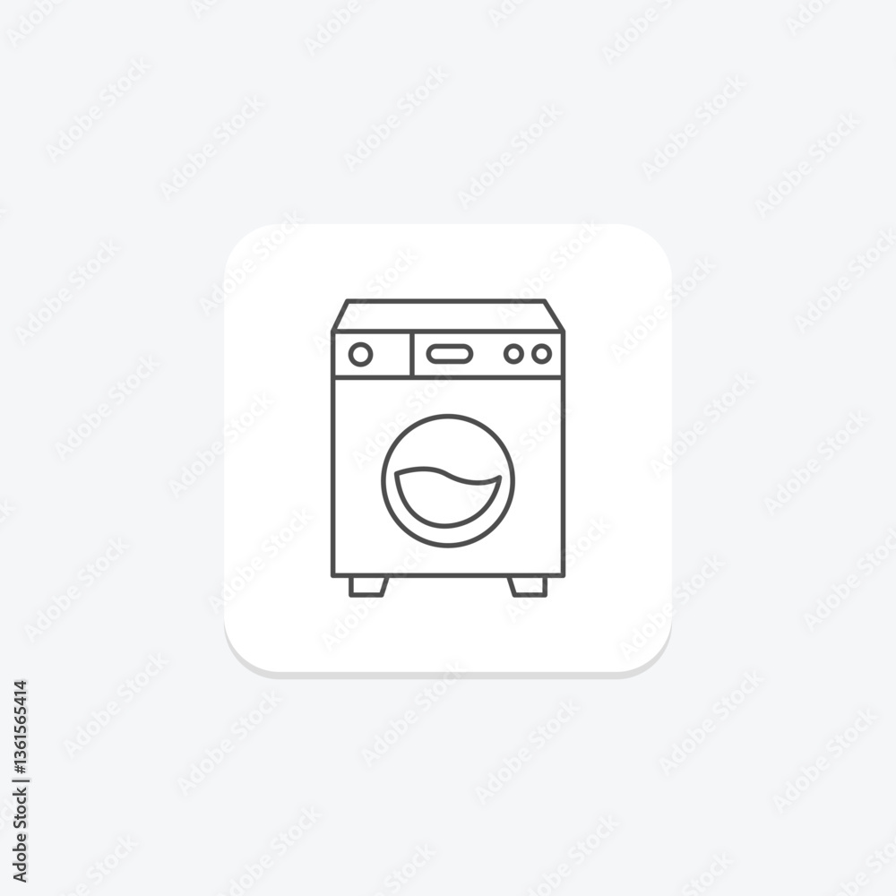 Washing Machine, vector, pixel perfect, illustrator file Washing Machine, vector, pixel perfect, illustrator file