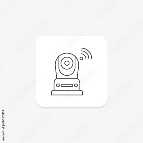 Wireless Webcam, vector, pixel perfect, illustrator file