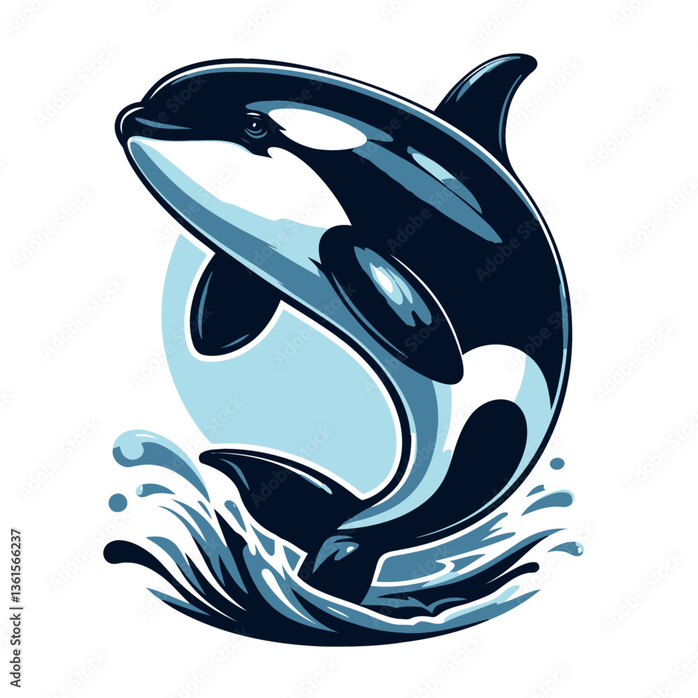 Obraz premium Orca vector and illustrations.