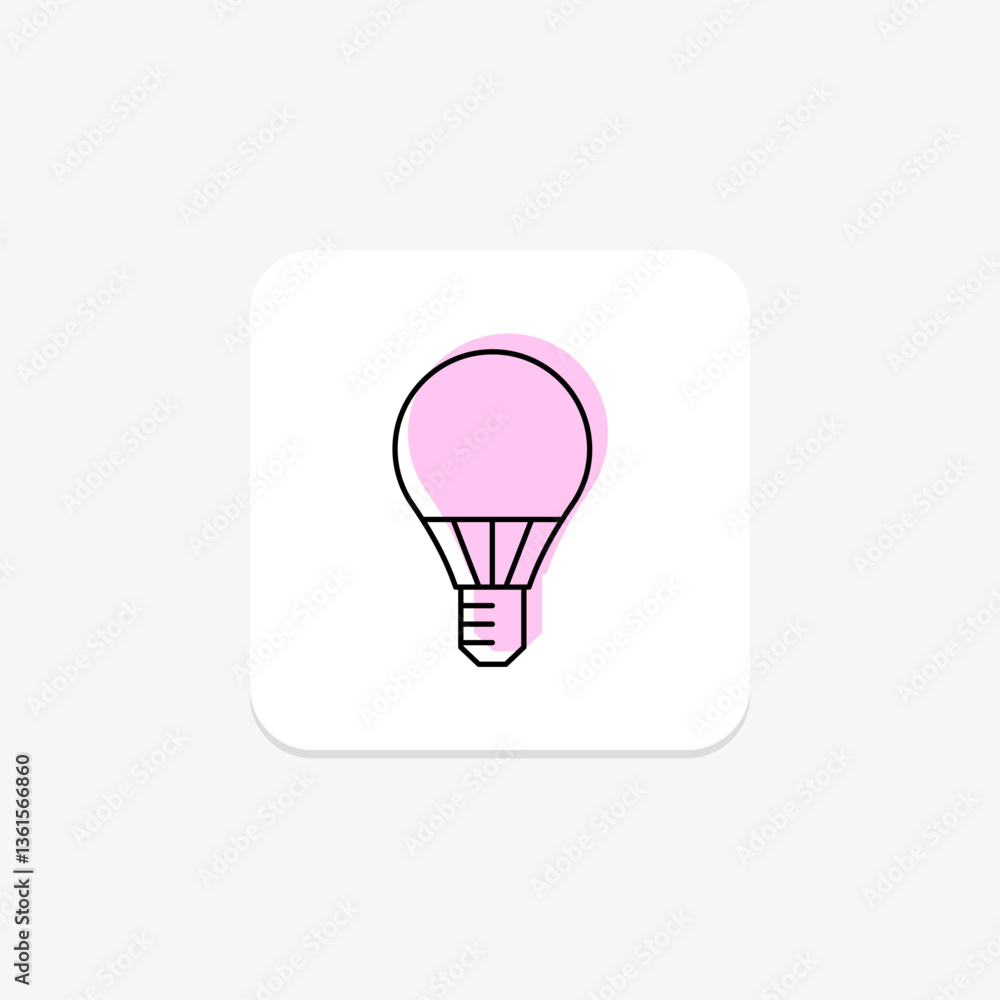 Led Bulb, vector, pixel perfect, illustrator file Led Bulb, vector, pixel perfect, illustrator file