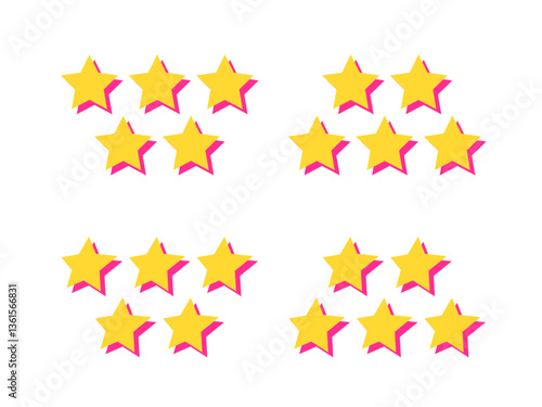 五ツ星評価アイコンセット