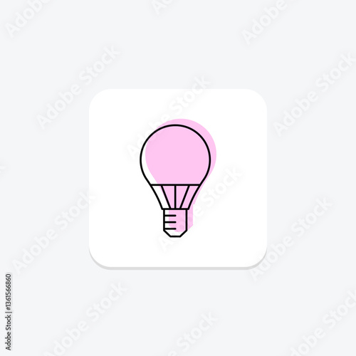 Led Bulb, vector, pixel perfect, illustrator file