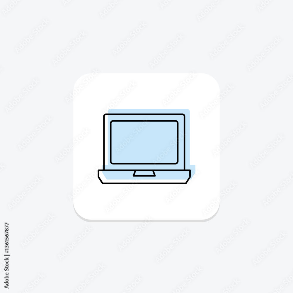 Laptop, vector, pixel perfect, illustrator file Laptop, vector, pixel perfect, illustrator file