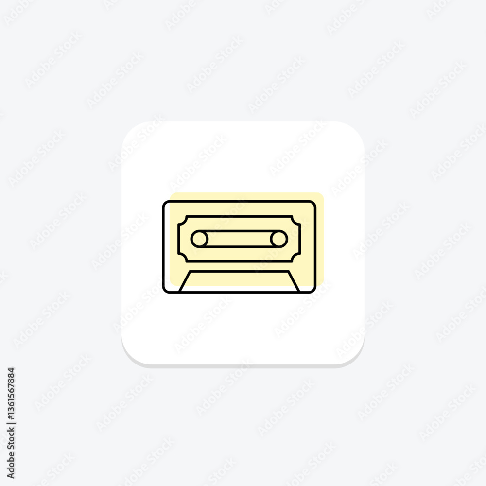 Cassette Tape, vector, pixel perfect, illustrator file Cassette Tape, vector, pixel perfect, illustrator file