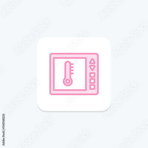 Smart Thermostat, vector, pixel perfect, illustrator file