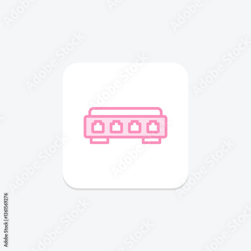 Network Switch, vector, pixel perfect, illustrator file