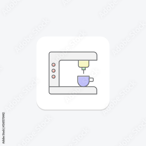 Coffee Maker, vector, pixel perfect, illustrator file