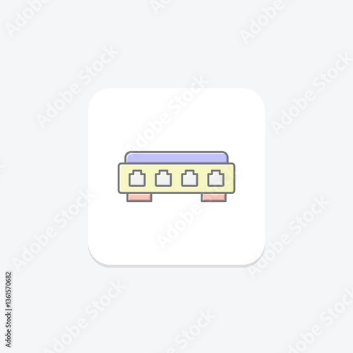Network Switch, vector, pixel perfect, illustrator file