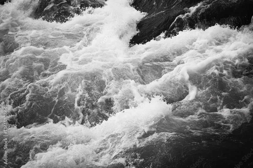 Dynamic white water rapids in the Merced River flow through nature's rugged landscape, River Rapids in the Merced River as it runs through Yosemite National Park in California Dynamic white water rapids in the Merced River flow through nature's rugged landscape, River Rapids in the Merced River as it runs through Yosemite National Park in California