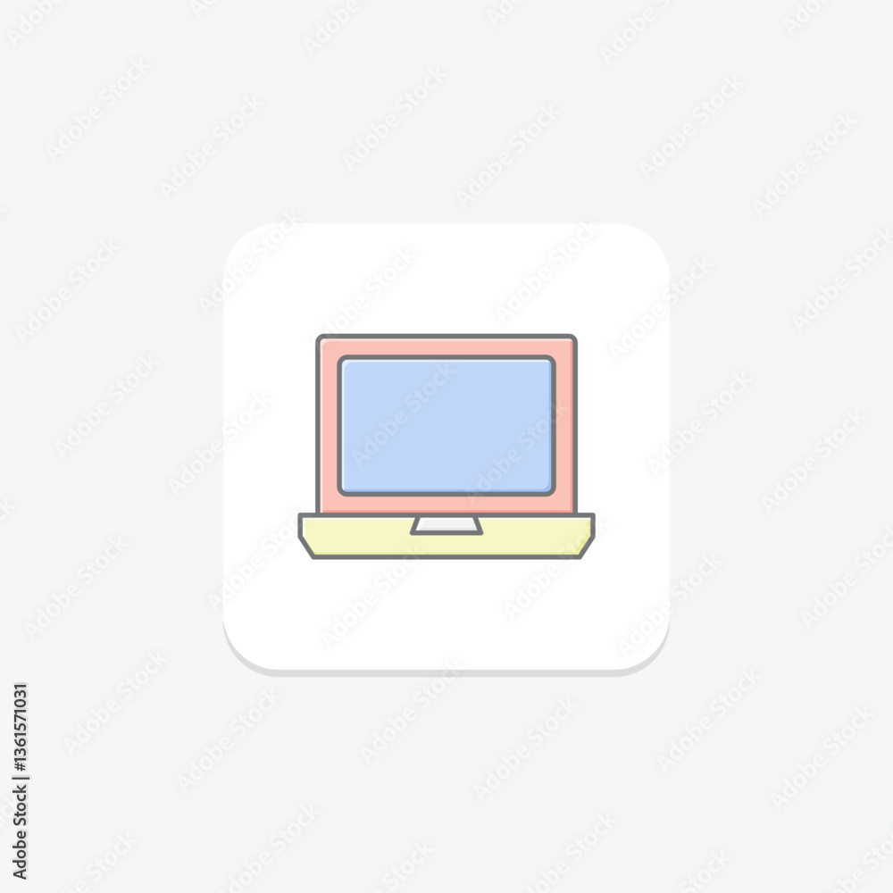 Laptop, vector, pixel perfect, illustrator file Laptop, vector, pixel perfect, illustrator file