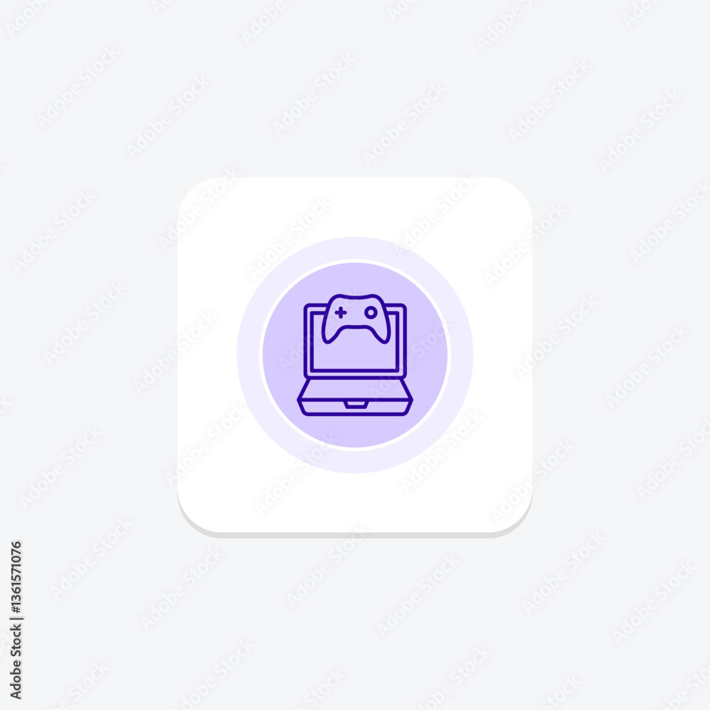 Gaming Laptop, vector, pixel perfect, illustrator file Gaming Laptop, vector, pixel perfect, illustrator file