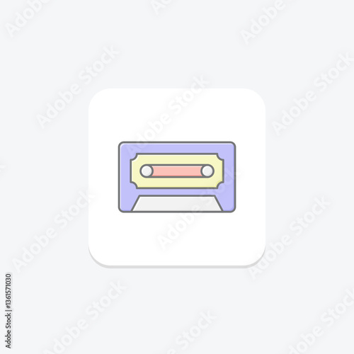 Cassette Tape, vector, pixel perfect, illustrator file
