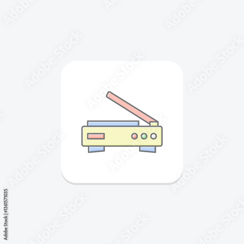Scanner, vector, pixel perfect, illustrator file