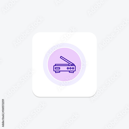 Scanner, vector, pixel perfect, illustrator file