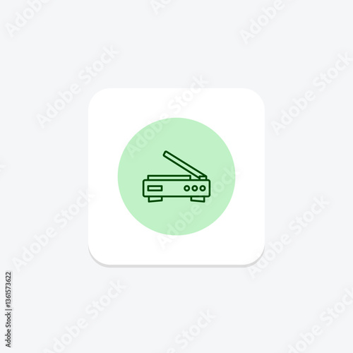 Scanner, vector, pixel perfect, illustrator file