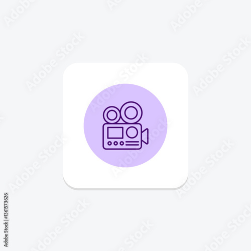 Video Camera, vector, pixel perfect, illustrator file