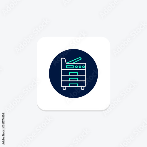 Copier Machine, vector, pixel perfect, illustrator file