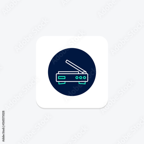 Scanner, vector, pixel perfect, illustrator file