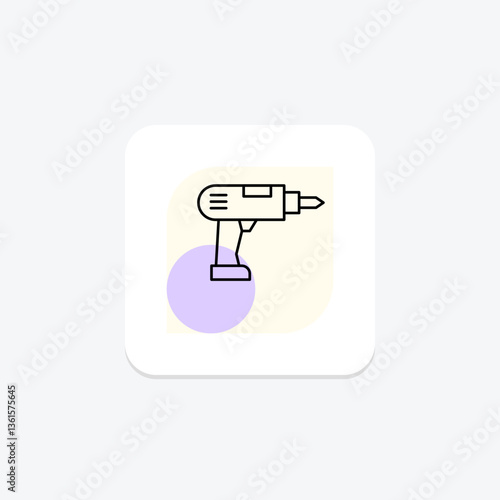 Hand Drill, vector, pixel perfect, illustrator file