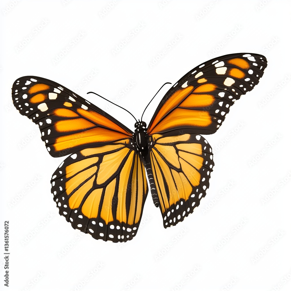 Fototapeta premium butterfly on a white background