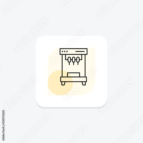 Electric Ice Cream Maker, vector, pixel perfect, illustrator file